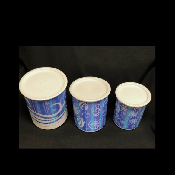 Tupperware Other - NWOT Tupperware  Christmas Canisters, 3 pc set.  12 Cup, 8 Cup, 5 Cup capacities
